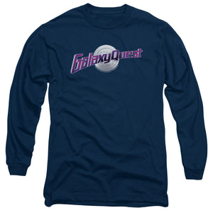 AN OFFCIALLY LICENSED GALAXY QUEST LOGO MEN'S LONG SLEEVE T-SHIRT NAVY