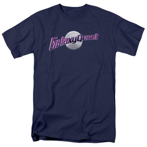 AN OFFCIALLY LICENSED GALAXY QUEST LOGO MEN'S REGULAR FIT T-SHIRT NAVY