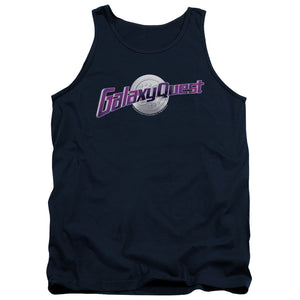 AN OFFCIALLY LICENSED GALAXY QUEST LOGO ADULT UNISEX TANK TOP NAVY