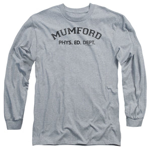 AN OFFCIALLY LICENSED BEVERLY HILLS COP MUMFORD MEN'S LONG SLEEVE T-SHIRT ATHLETIC HEATHER