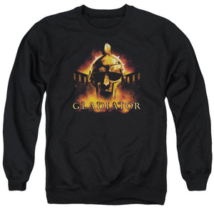 AN OFFCIALLY LICENSED GLADIATOR MY NAME IS ADULT UNISEX CREWNECK SWEATSHIRT BLACK