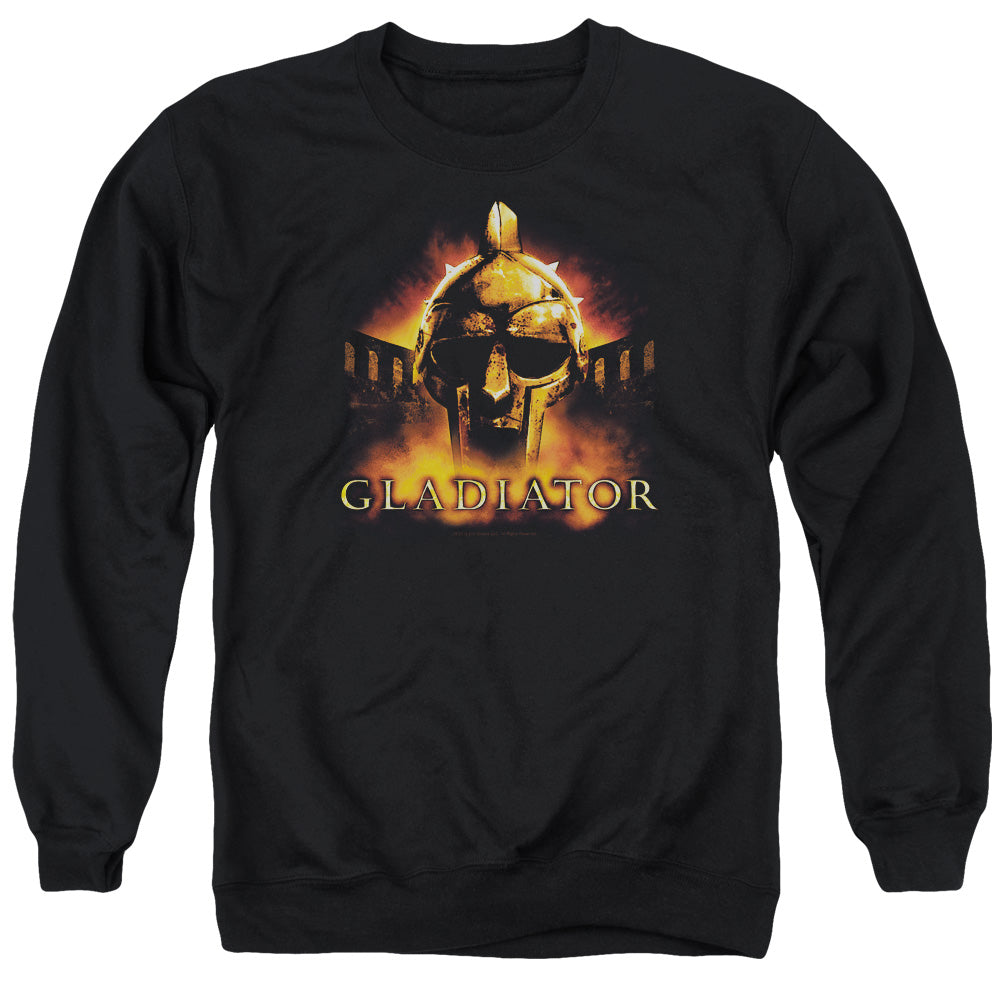 AN OFFCIALLY LICENSED GLADIATOR MY NAME IS ADULT UNISEX CREWNECK SWEATSHIRT BLACK