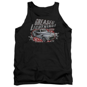 AN OFFCIALLY LICENSED GREASE GREASED LIGHTENING ADULT UNISEX TANK TOP BLACK