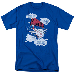 AN OFFCIALLY LICENSED AIRPLANE PICKED THE WRONG DAY MEN'S REGULAR FIT T-SHIRT ROYAL