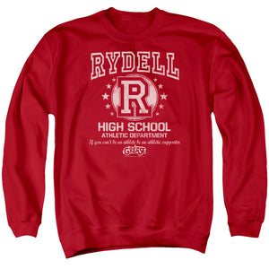 AN OFFCIALLY LICENSED GREASE RYDELL HIGH ADULT UNISEX CREWNECK SWEATSHIRT RED