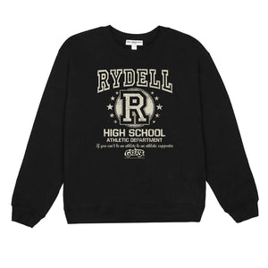 AN OFFCIALLY LICENSED GREASE RYDELL HIGH WILLIOW SWEATSHIRT BLACK