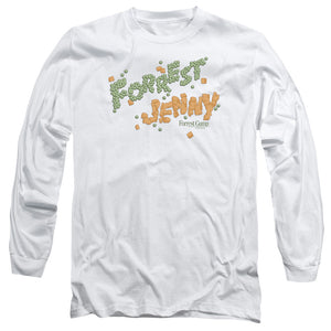 AN OFFCIALLY LICENSED FORREST GUMP PEAS AND CARROTS MEN'S LONG SLEEVE T-SHIRT WHITE