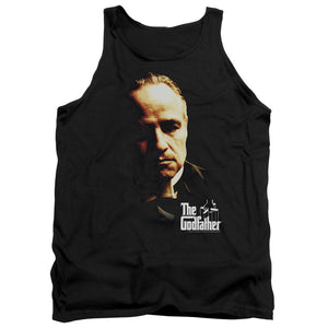 AN OFFCIALLY LICENSED GODFATHER DON VITO ADULT UNISEX TANK TOP BLACK