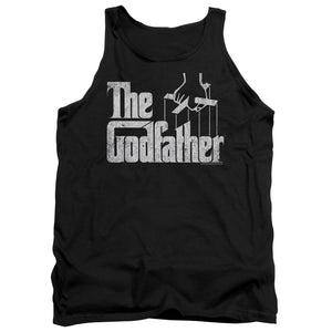 AN OFFCIALLY LICENSED GODFATHER LOGO ADULT UNISEX TANK TOP BLACK