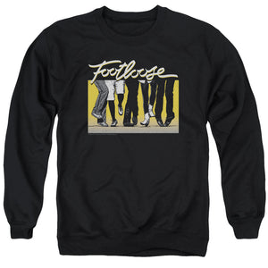AN OFFCIALLY LICENSED FOOTLOOSE DANCE PARTY ADULT UNISEX CREWNECK SWEATSHIRT BLACK