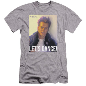 AN OFFCIALLY LICENSED FOOTLOOSE LETS DANCE MEN'S PREMIUM SLIM FIT T-SHIRT ATHLETIC HEATHER