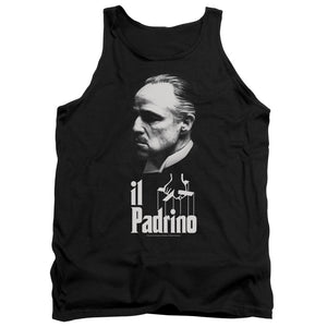 AN OFFCIALLY LICENSED GODFATHER IL PADRINO ADULT UNISEX TANK TOP BLACK