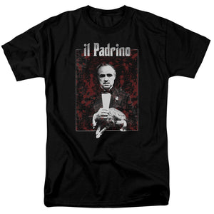 AN OFFCIALLY LICENSED GODFATHER SANGUE MEN'S REGULAR FIT T-SHIRT BLACK