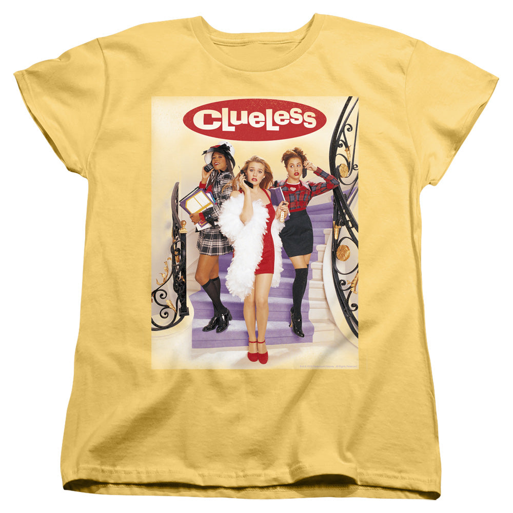 AN OFFCIALLY LICENSED CLUELESS CLUELESS POSTER WOMEN'S REGULAR FIT T-SHIRT BANANA