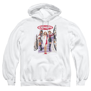 AN OFFCIALLY LICENSED CLUELESS CLUELESS POSTER ADULT UNISEX PULLOVER HOODIE WHITE