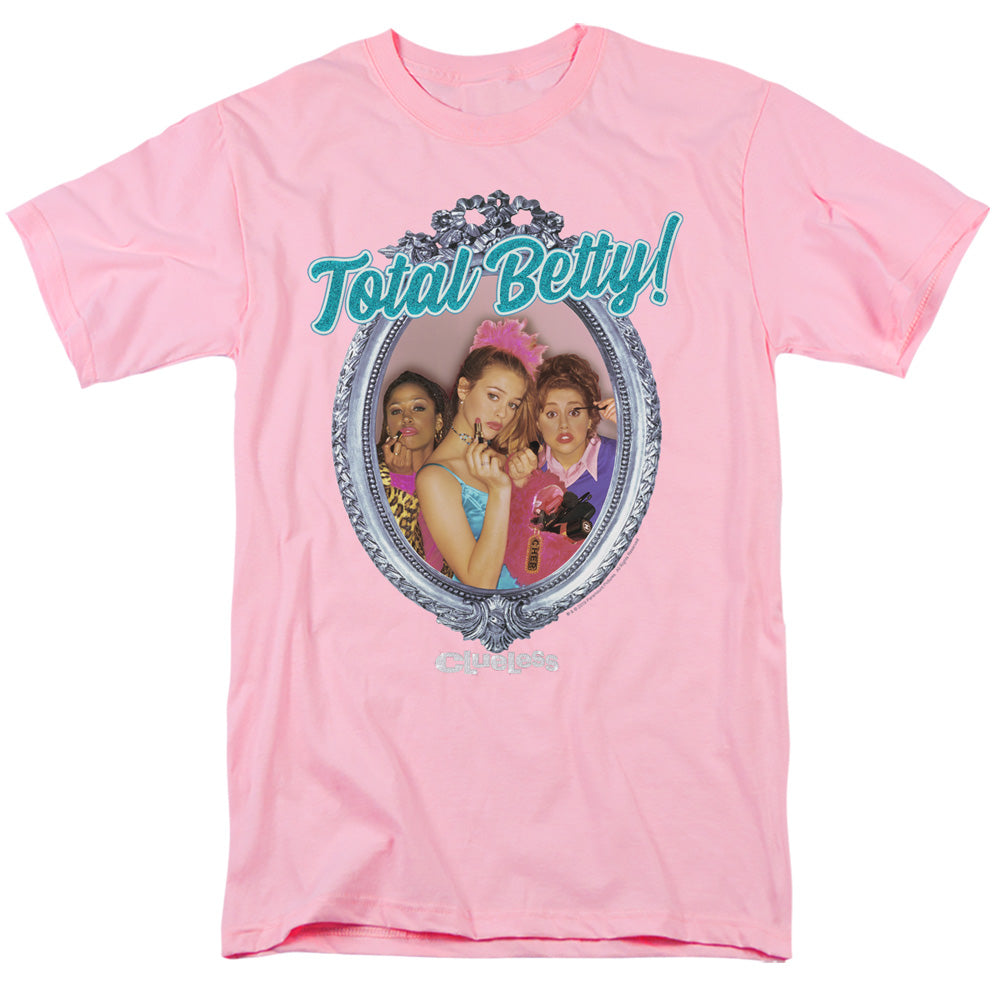 AN OFFCIALLY LICENSED CLUELESS TOTAL BETTY MEN'S REGULAR FIT T-SHIRT PINK