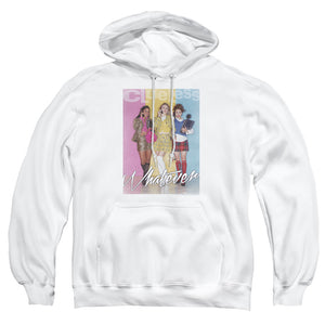 AN OFFCIALLY LICENSED CLUELESS WHATEVER ADULT UNISEX PULLOVER HOODIE WHITE