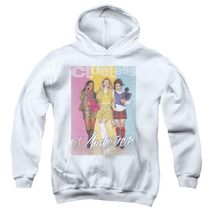AN OFFCIALLY LICENSED CLUELESS WHATEVER YOUTH HOODIE WHITE