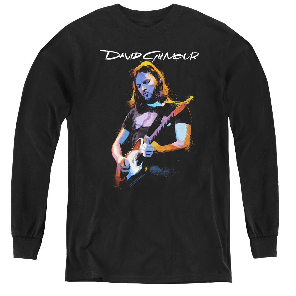 AN OFFCIALLY LICENSED DAVID GILMOUR GUITAR GILMOUR YOUTH LONG SLEEVE T-SHIRT BLACK