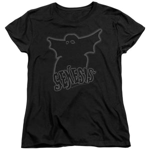 AN OFFCIALLY LICENSED GENESIS WATCHER OF THE SKIES WOMEN'S REGULAR FIT T-SHIRT BLACK
