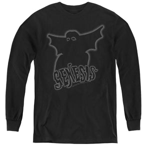 AN OFFCIALLY LICENSED GENESIS WATCHER OF THE SKIES YOUTH LONG SLEEVE T-SHIRT BLACK