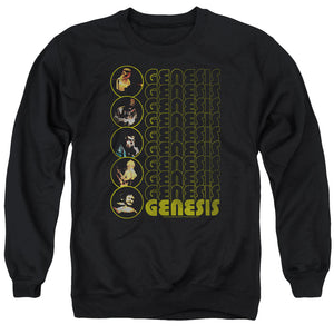AN OFFCIALLY LICENSED GENESIS THE CARPET CRAWLERS ADULT UNISEX CREWNECK SWEATSHIRT BLACK