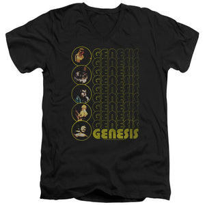 AN OFFCIALLY LICENSED GENESIS THE CARPET CRAWLERS MEN'S V-NECK T-SHIRT BLACK