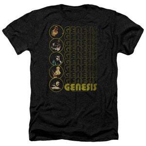AN OFFCIALLY LICENSED GENESIS THE CARPET CRAWLERS MEN'S HEATHER T-SHIRT CHARCOAL