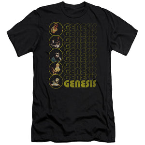 AN OFFCIALLY LICENSED GENESIS THE CARPET CRAWLERS MEN'S PREMIUM SLIM FIT T-SHIRT BLACK