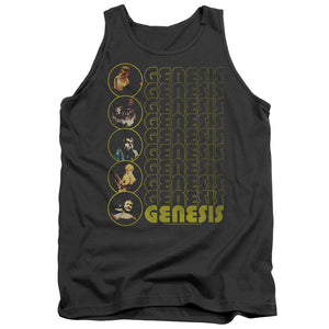 AN OFFCIALLY LICENSED GENESIS THE CARPET CRAWLERS ADULT UNISEX TANK TOP CHARCOAL