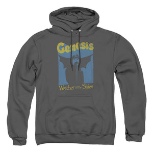 AN OFFCIALLY LICENSED GENESIS WATCHER OF THE SKIES ADULT UNISEX PULLOVER HOODIE CHARCOAL