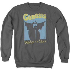 AN OFFCIALLY LICENSED GENESIS WATCHER OF THE SKIES ADULT UNISEX CREWNECK SWEATSHIRT CHARCOAL
