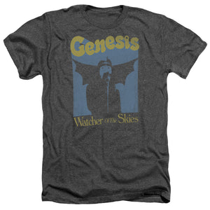 AN OFFCIALLY LICENSED GENESIS WATCHER OF THE SKIES MEN'S HEATHER T-SHIRT CHARCOAL