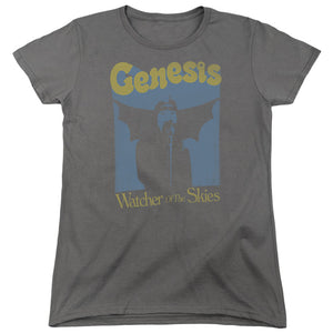 AN OFFCIALLY LICENSED GENESIS WATCHER OF THE SKIES WOMEN'S REGULAR FIT T-SHIRT CHARCOAL