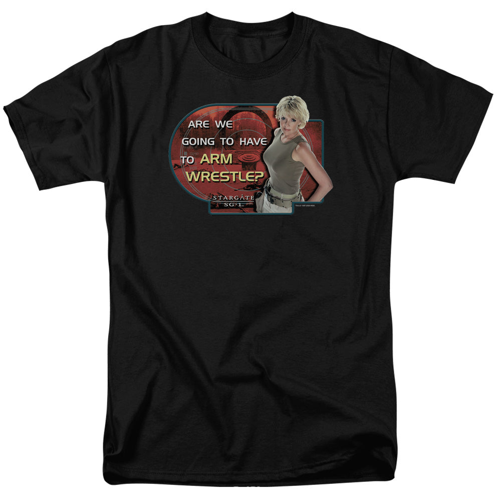Sg1 Arm Wrestle Licensed Adult Unisex T-Shirt Regular Fit Tee SM-3X