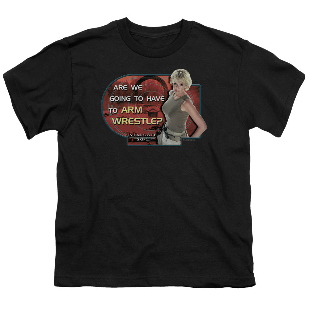 Sg1 Arm Wrestle Licensed Kid's T-Shirt (Ages 4-7) SM-LG