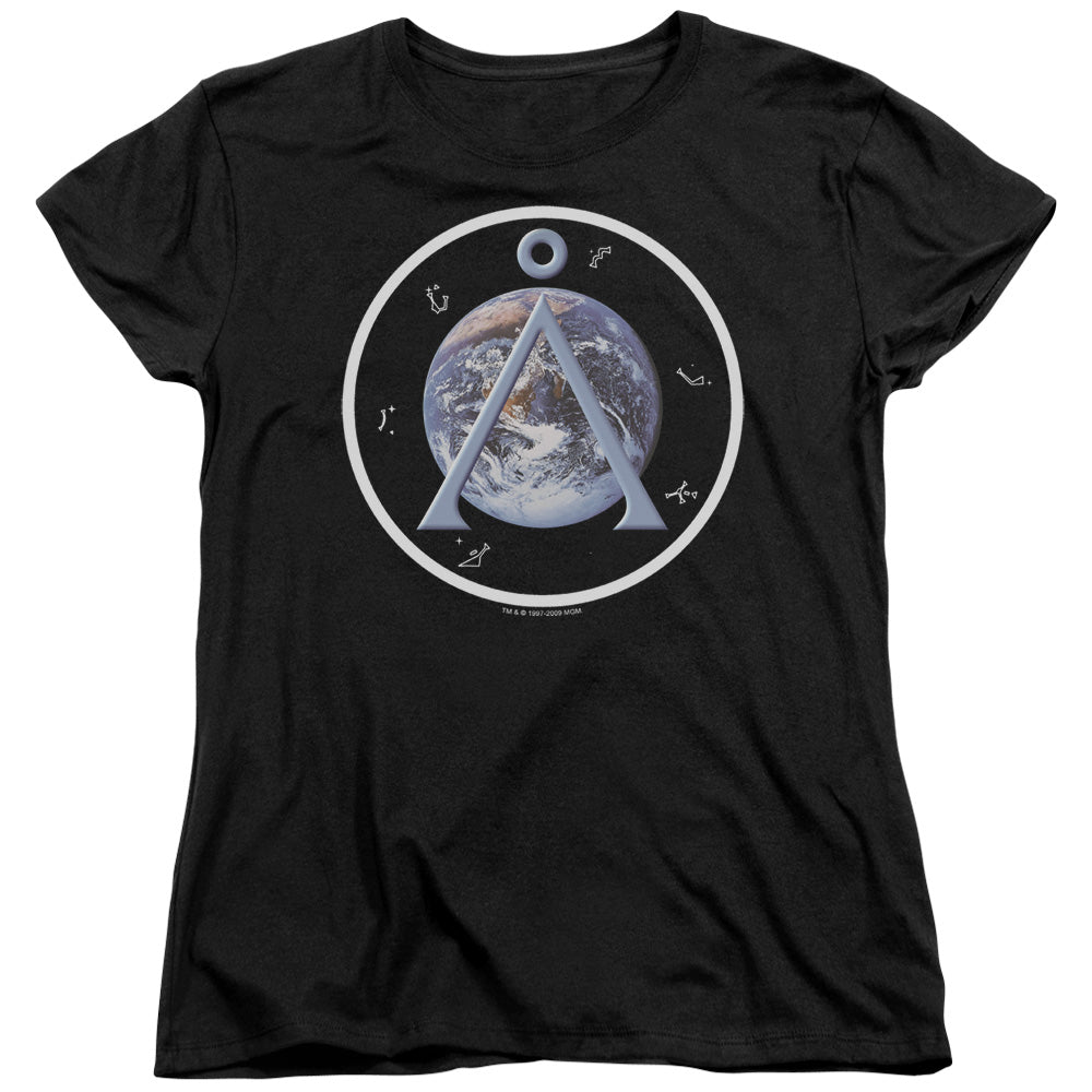 Sg1 Earth Emblem Licensed Women's T-Shirt Regular Fit MD-LG