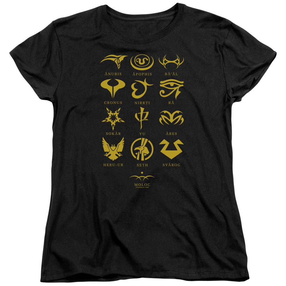 Sg1 Goauld Characters Licensed Women's T-Shirt Regular Fit MD-LG