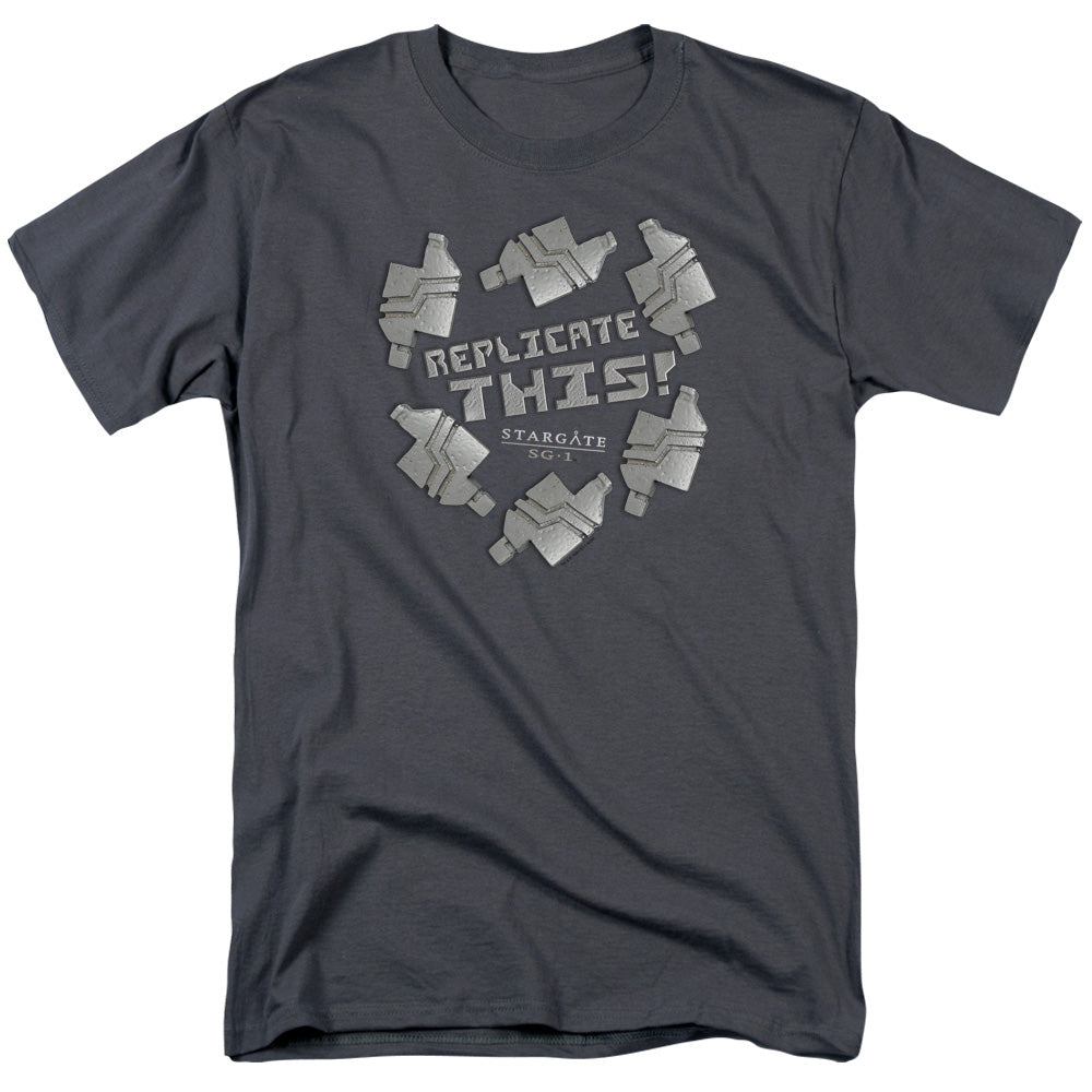 Sg1 Replicate This Licensed Adult Unisex T-Shirt Regular Fit Tee SM-3X