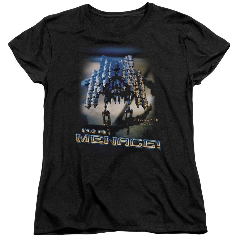 Sg1 Menace Licensed Women's T-Shirt Regular Fit LG