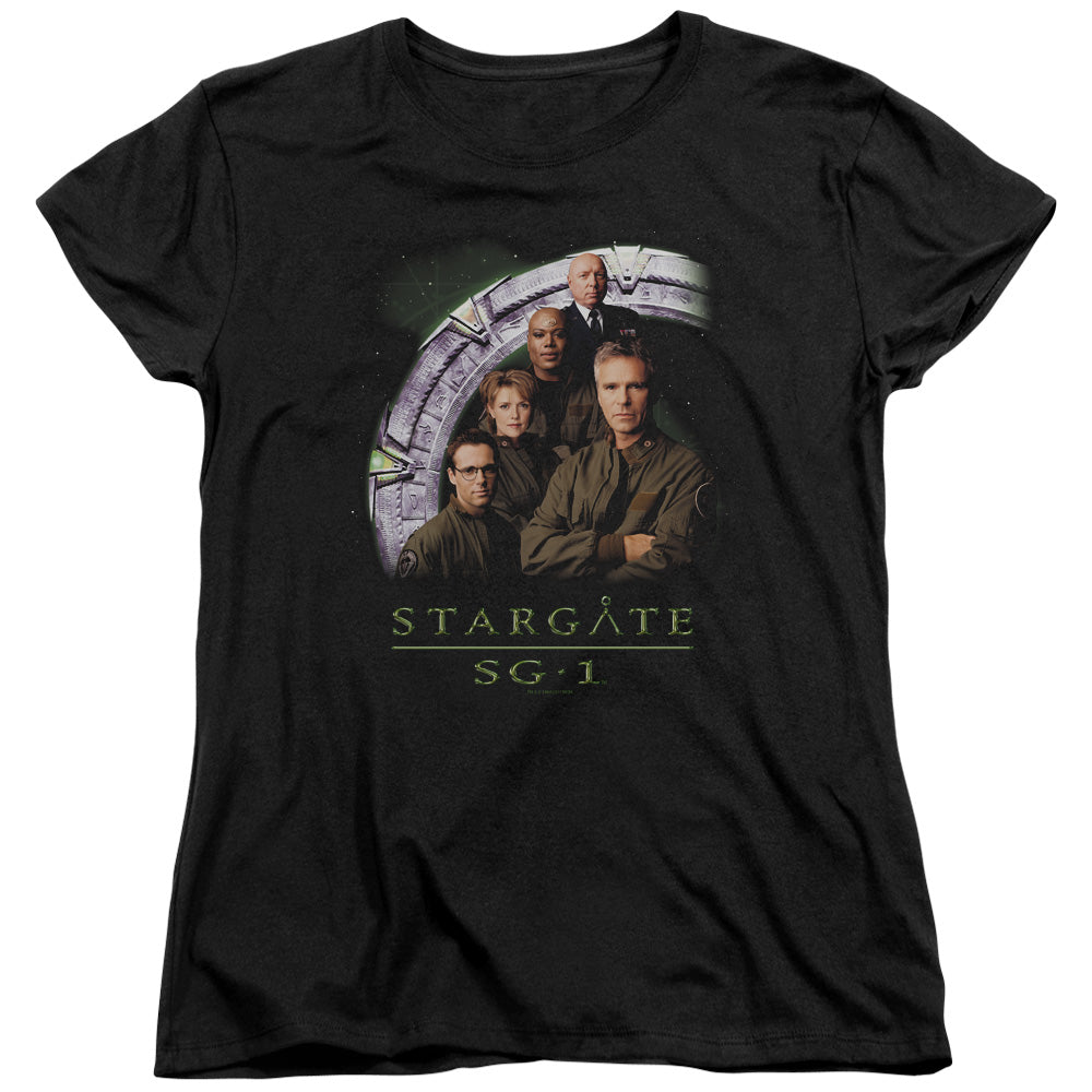 Sg1 Cast Stacked Licensed Women's T-Shirt Regular Fit SM-XL