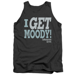 AN OFFCIALLY LICENSED CALIFORNICATION I GET MOODY ADULT UNISEX TANK TOP CHARCOAL