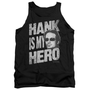 AN OFFCIALLY LICENSED CALIFORNICATION HANK IS MY HERO ADULT UNISEX TANK TOP BLACK