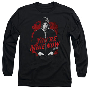 AN OFFCIALLY LICENSED DEXTER DARK PASSENGER MEN'S LONG SLEEVE T-SHIRT BLACK