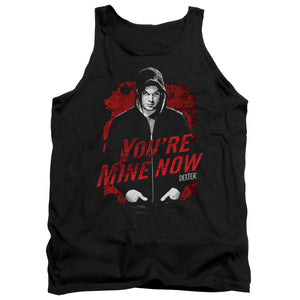 AN OFFCIALLY LICENSED DEXTER DARK PASSENGER ADULT UNISEX TANK TOP BLACK