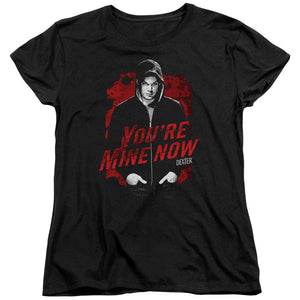 AN OFFCIALLY LICENSED DEXTER DARK PASSENGER WOMEN'S REGULAR FIT T-SHIRT BLACK