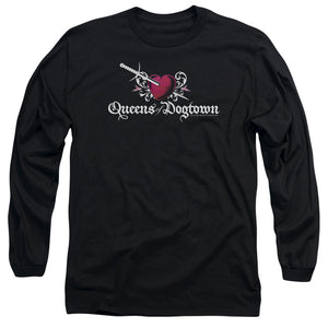 AN OFFCIALLY LICENSED CALIFORNICATION QUEENS OF DOGTOWN MEN'S LONG SLEEVE T-SHIRT BLACK