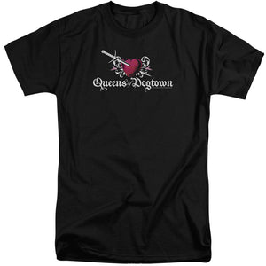 AN OFFCIALLY LICENSED CALIFORNICATION QUEENS OF DOGTOWN MEN'S TALL FIT T-SHIRT BLACK