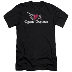 AN OFFCIALLY LICENSED CALIFORNICATION QUEENS OF DOGTOWN MEN'S PREMIUM SLIM FIT T-SHIRT BLACK