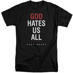 AN OFFCIALLY LICENSED CALIFORNICATION BOOK COVER MEN'S TALL FIT T-SHIRT BLACK